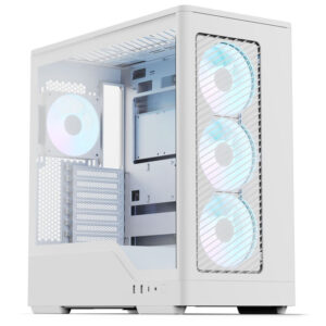 Aerocool D520A Weiß – Midi-Tower mit Tempered Glass