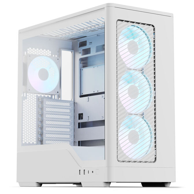 Aerocool D520A Weiß – Midi-Tower mit Tempered Glass
