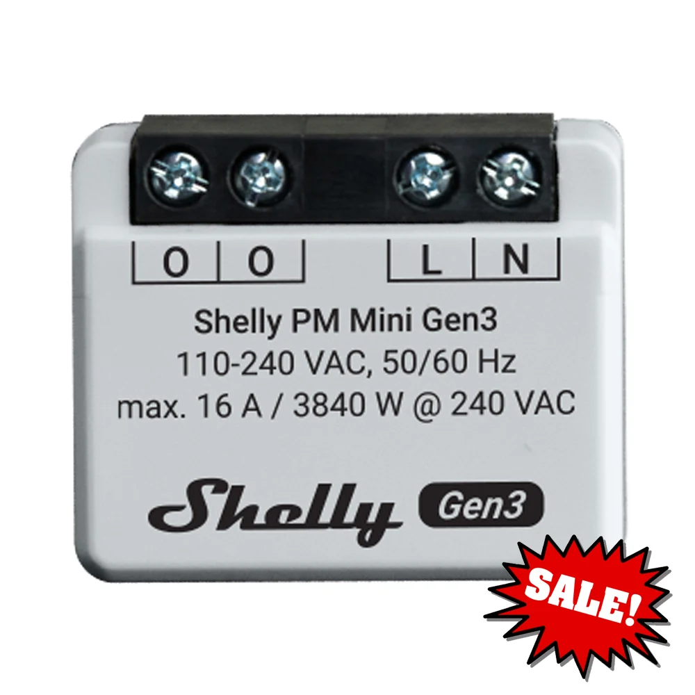 4er Set Shelly PM Mini Gen 3 Leistungsmesser