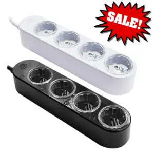 Shelly Powerstrip 4 Gen4 Smart Home Steckdose schwarz und weiß