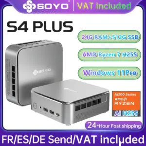 SOYO S4 PLUS Mini-PC mit AMD Ryzen 7 H255
