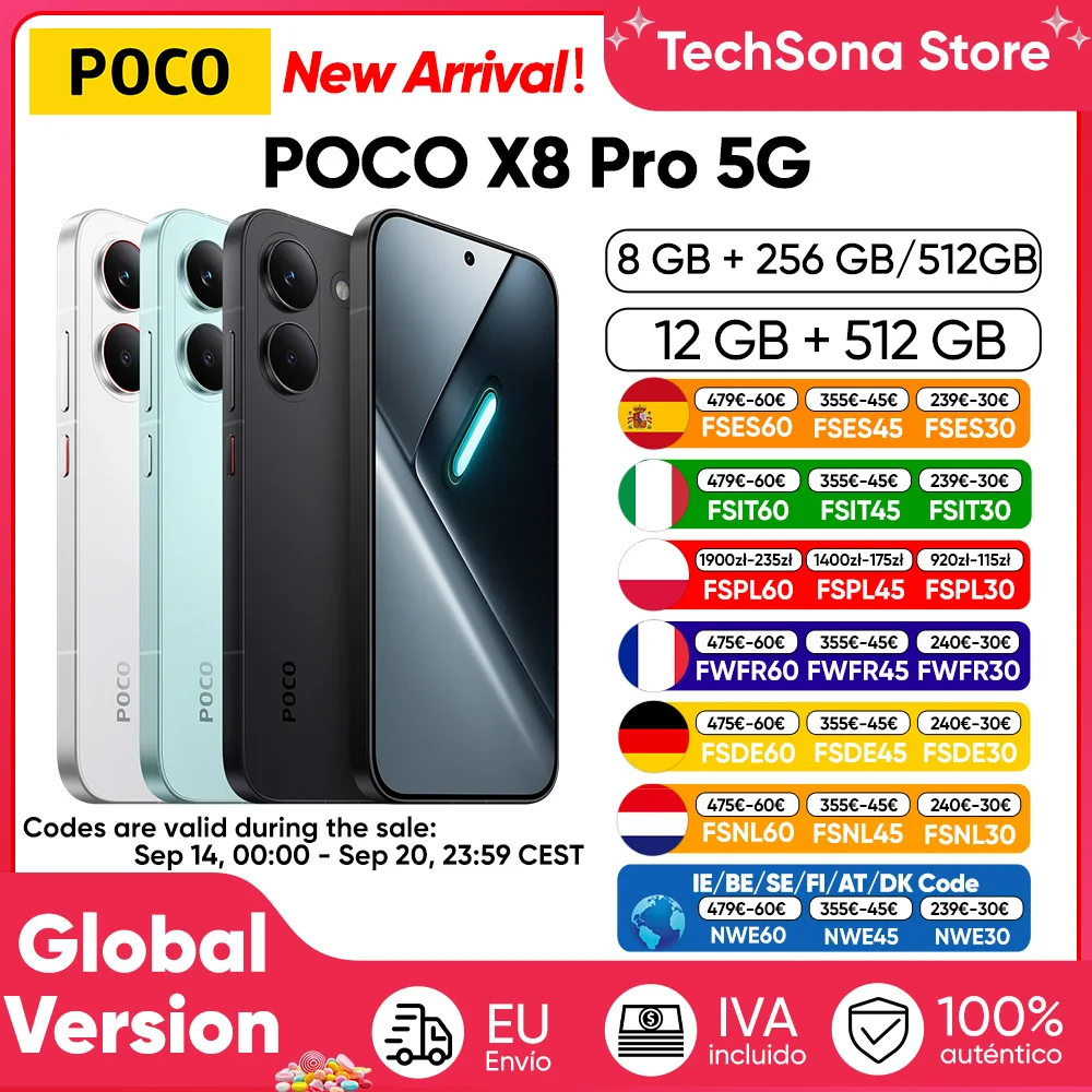 POCO X8 Pro 5G 8GB 256GB con envío gratis
