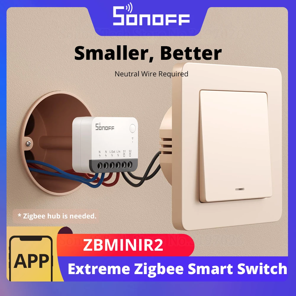 SONOFF ZBMINIR2 Zigbee-Schalter für 3,58€ (statt 11€)