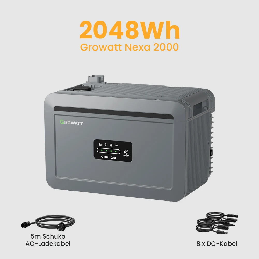 Growatt NEXA 2000 – Speicher für Balkonkraftwerk