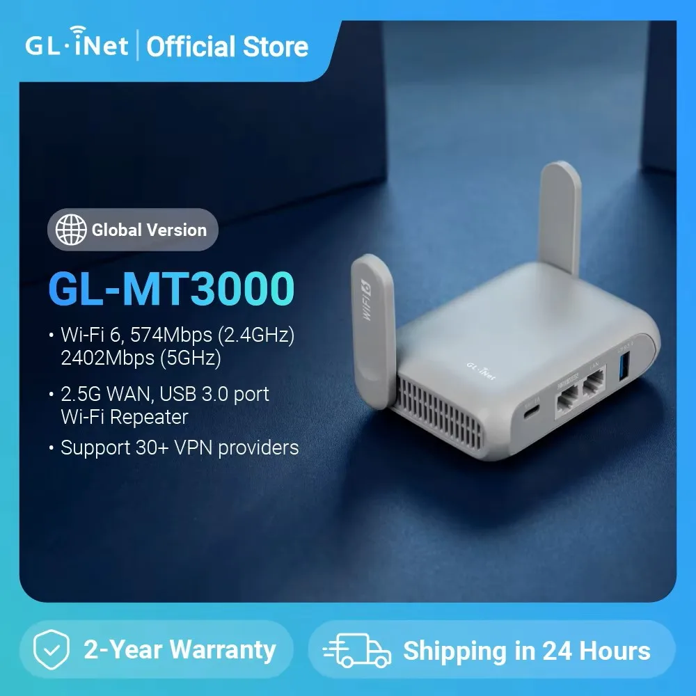 GL.iNet GL-MT3000 (Beryl AX) Wi-Fi 6 Reise-Router bei Aliexpress