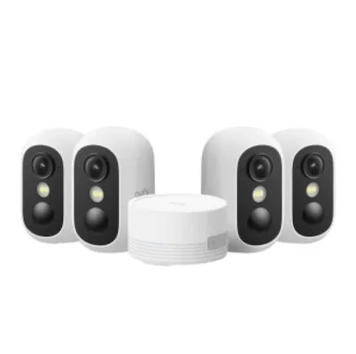 4x eufyCam C35 (innen/außen) mit Nachtsicht und HomeBase