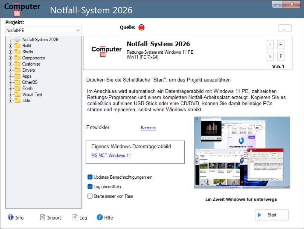 COMPUTER BILD Notfall-System 2026 kostenlos