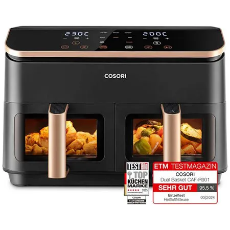 Cosori CAF-R903 6-in-1 Air Fryer XXL mit Dual Zone