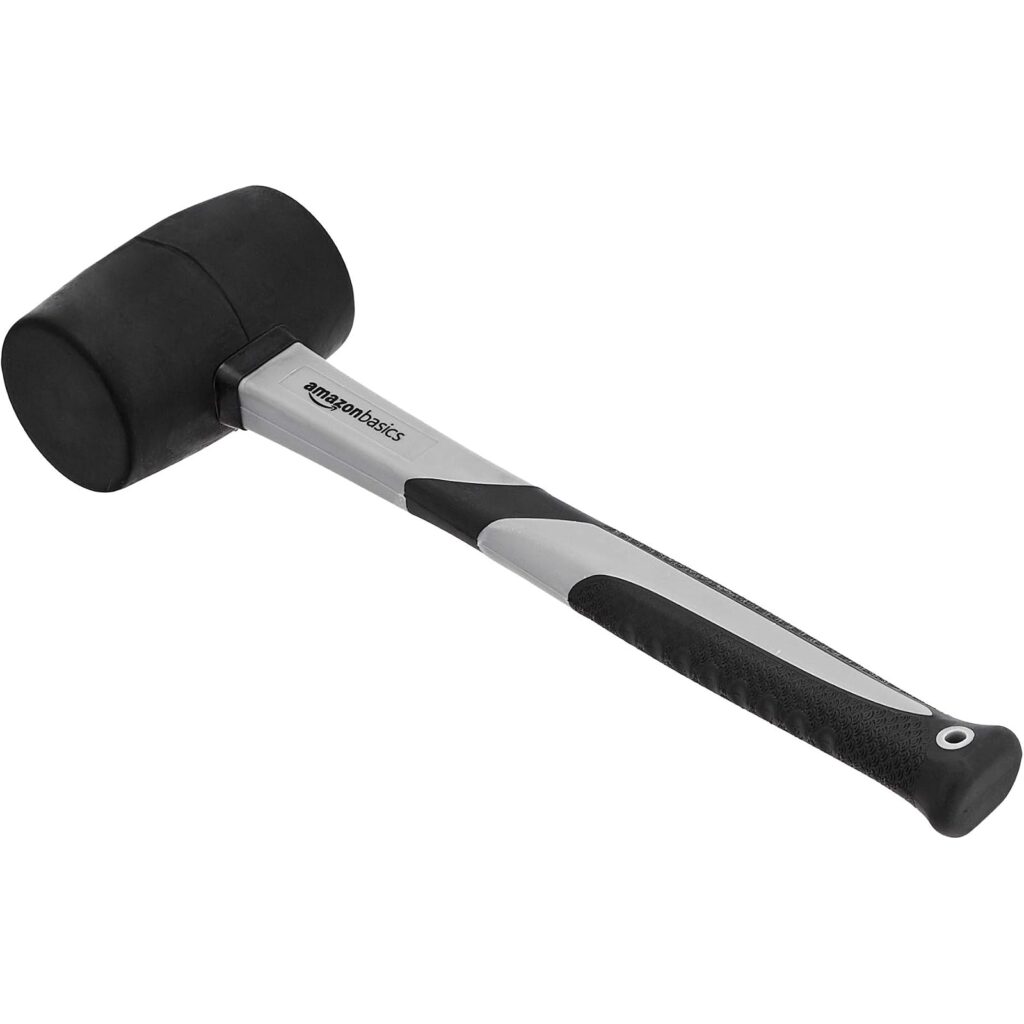 Amazon Basics Gummihammer mit Fiberglasstiel