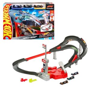 Hot Wheels Trackset mit 3 Formel 1 Autos