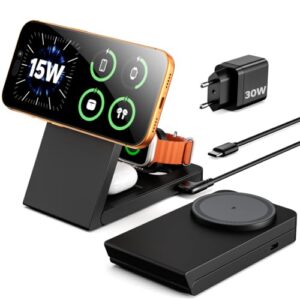 Eddibox 15W Magsafe 3-in-1 Ladestation für Apple Geräte
