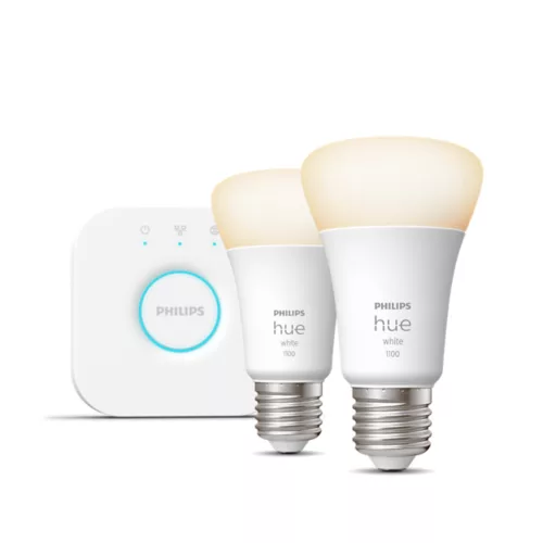 Philips Hue Starter-Set mit 2 Lampen und Bridge für 39,99€