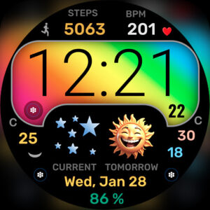 h1101 World of Gradients – WearOS Watchface im Play Store