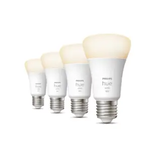 Philips Hue Weiß E27 LED-Lampen Viererpack