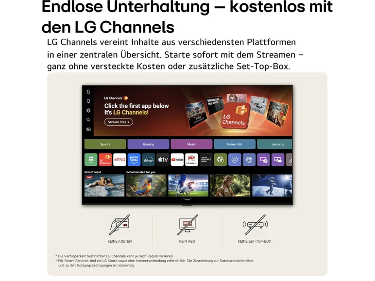 LG NanoCell 43NU850B6LA 43″ Smart-TV mit α7 KI-Prozessor