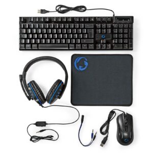NEDIS 5-in-1 Gaming-Set mit Tastatur und Headset