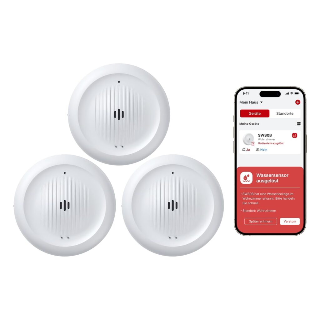 X-Sense SWS0B WLAN-Wassermelder 3er-Set