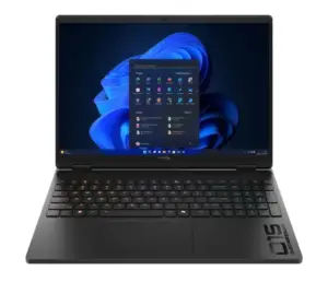 Laptop HyperX OMEN 15 z słuchawkami i zasilaczem