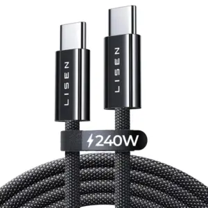 Cable de carga USB C 240W 2 metros