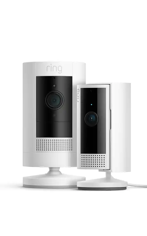 Ring Set: Außenkamera Akku + Ring Indoor Cam (2. Gen)