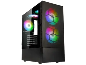 Kolink Observatory MX Mesh Midi-Tower mit Mesh-Front und Glasfenster