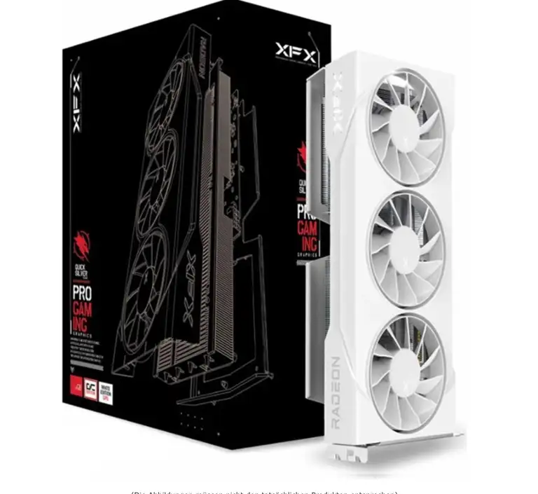 XFX Swift RX 9060 XT OC White Triple Fan Grafikkarte