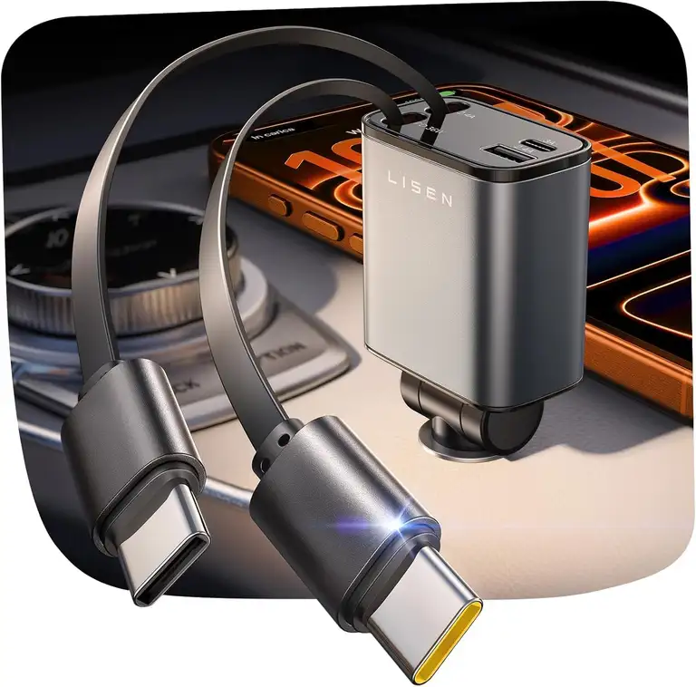LISEN KFZ Ladegerät mit USB-C & USB-A