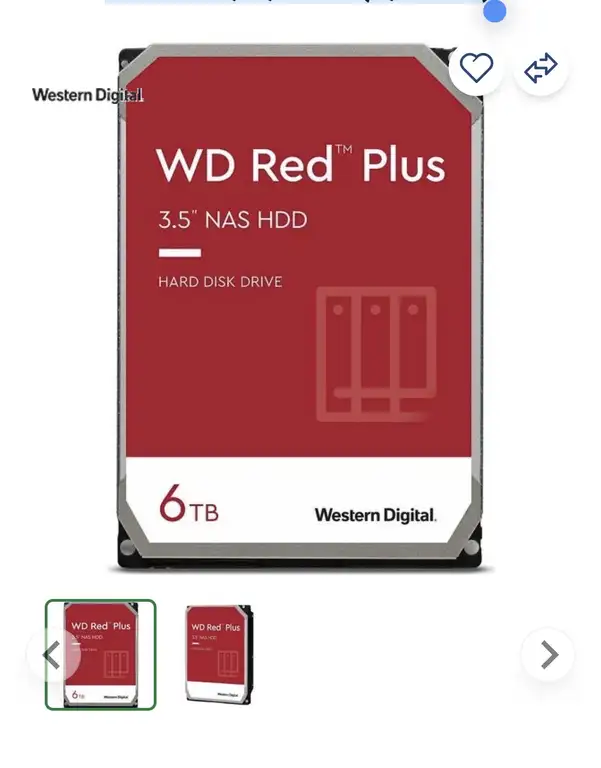 Western Digital Red Plus NAS 6 TB interne Festplatte