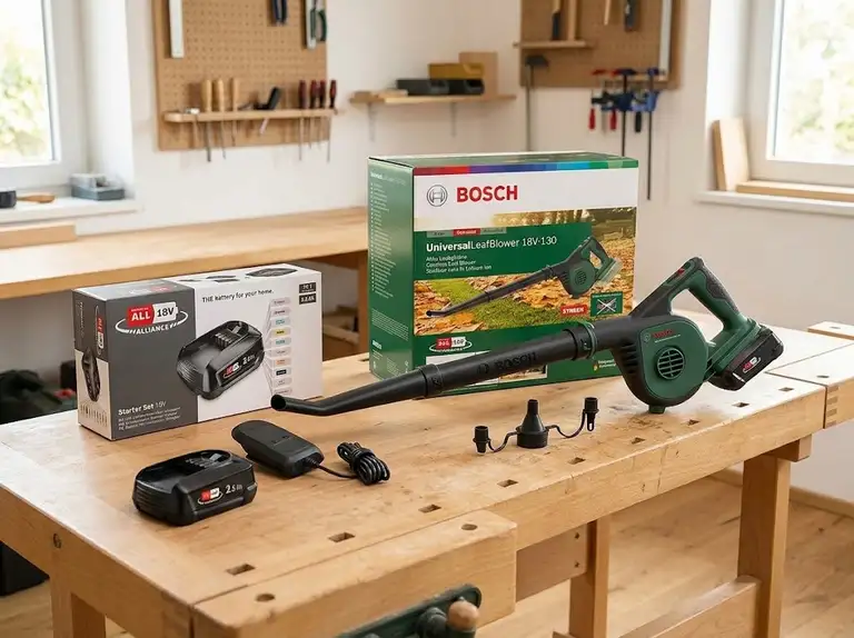 Bosch Akku-Laubbläser UniversalLeafBlower 18V-130 Starter Set