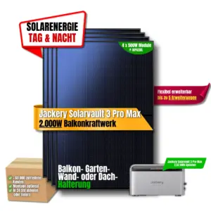 2000W Balkonkraftwerk mit 2,52kWh Speicher