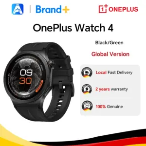 OnePlus Watch 4 Smartwatch in grün & schwarz
