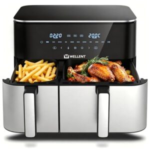 WELLENT Airfryer mit 2 Kammern für 67,99€