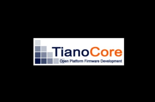 TianoCore-Bootbildschirm der Unraid-VM beim Start von Windows 11