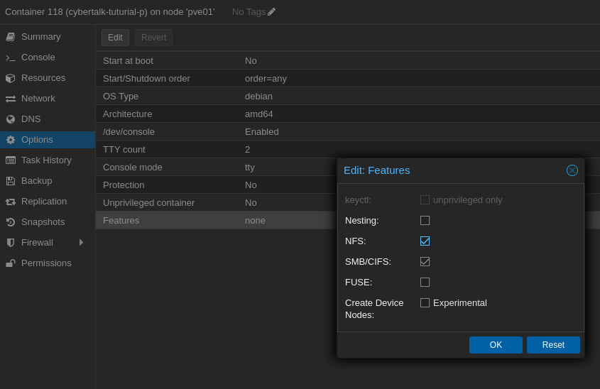 NFS und CIFS Feature im Proxmox LXC-Container aktivieren