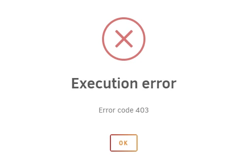 Unraid Docker Fehlermeldung Execution Error 403 im Webinterface