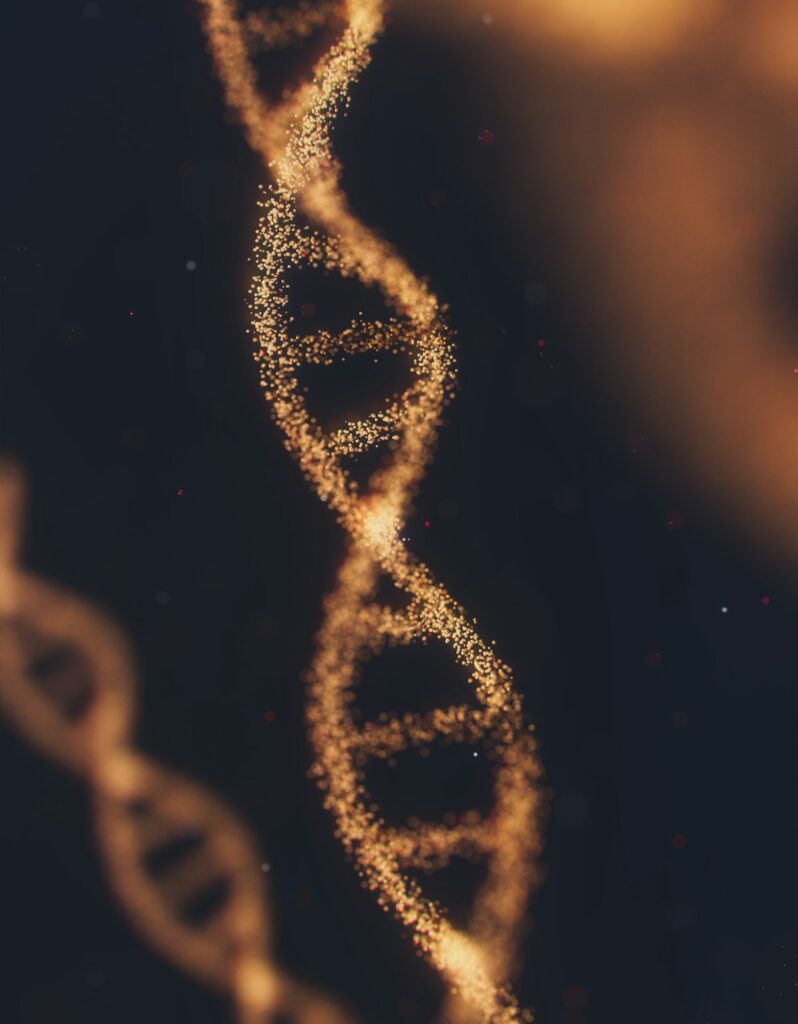 DNA-Doppelhelix als Symbol fuer Genetik