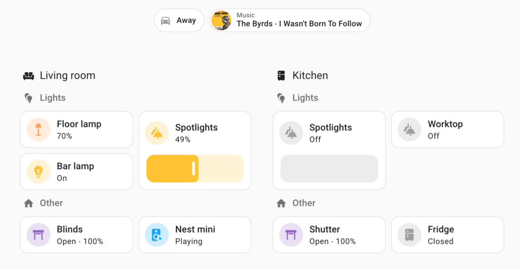 Neues Überschriften-Feature im Home Assistant 2024.10 Dashboard