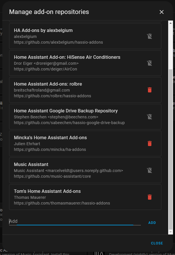Repository im Home Assistant Add-on-Store hinzufügen