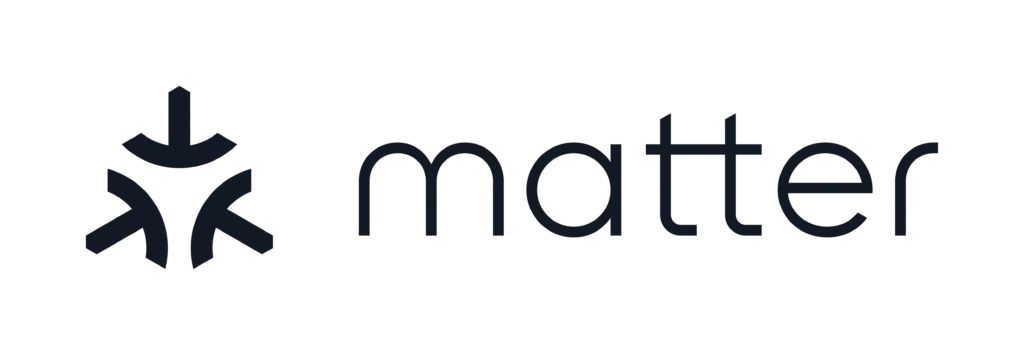 Matter Logo als Symbol für den Smarthome-Standard Matter